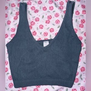 Soft Knit-feeling Cropped tank/Bralette